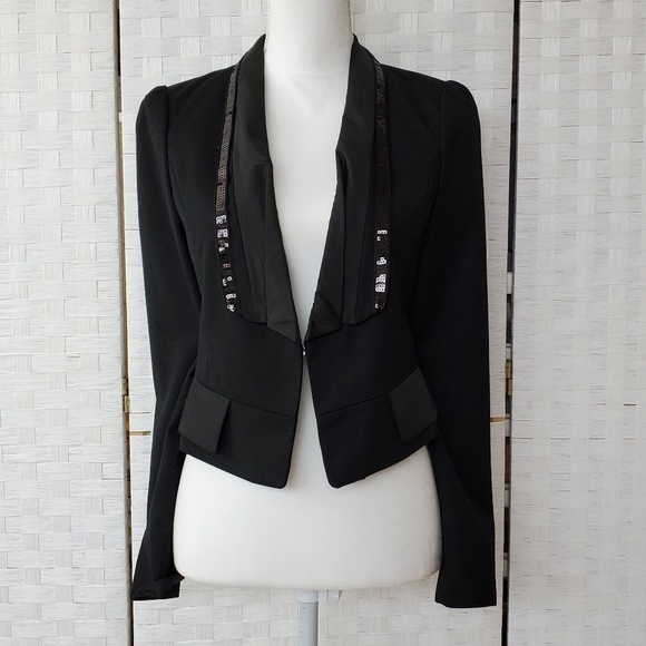 Jackets & Blazers - Black Sequin Blazer